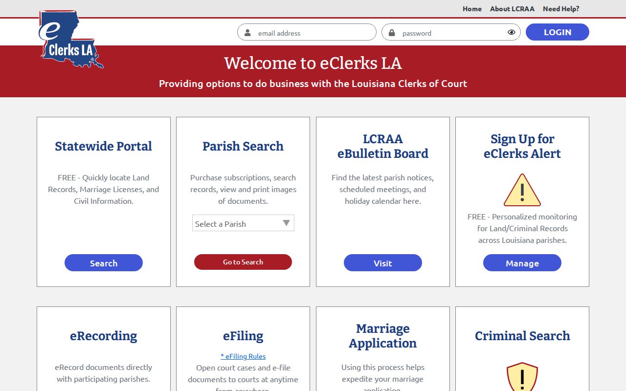 Sabine Parish court docket eClerks statewide access tools