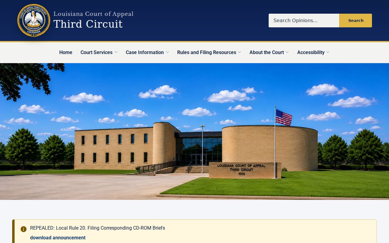 Sabine Parish court docket Louisiana Third Circuit appellate source